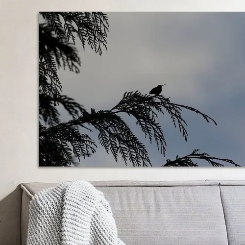 Buy this Silhouette hummingbird art print.