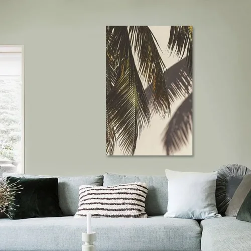 Buy this Palm leaves with matt effect Art Print.