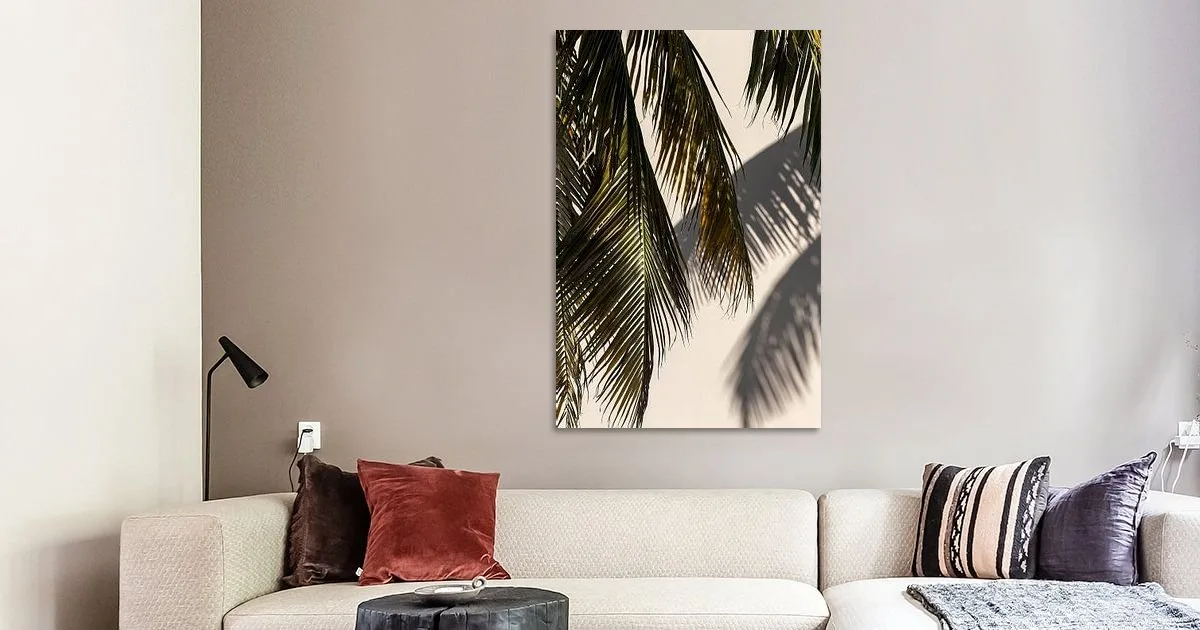Buy this Palm leave tropical and botanical feel.