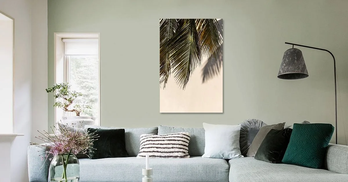 Buy this Palm leaves Curaçao print.